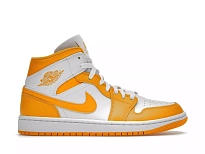 Фото № 1 с приближением к товару «‎Jordan 1 Mid White University Gold »