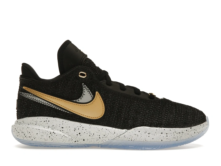 Фото № 1 с приближением к товару «‎Nike LeBron 20 Black Metallic Gold »