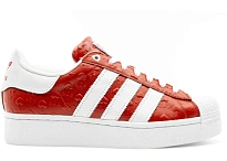 Фото № 1 с приближением к товару «‎adidas Superstar Bold Heart Embossed Scarlet »