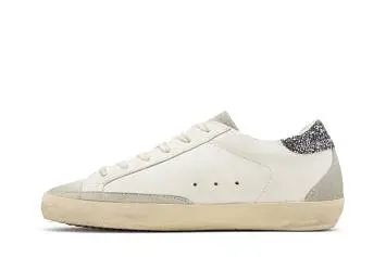Golden Goose Women's Superstar White Grey Glitter - 4