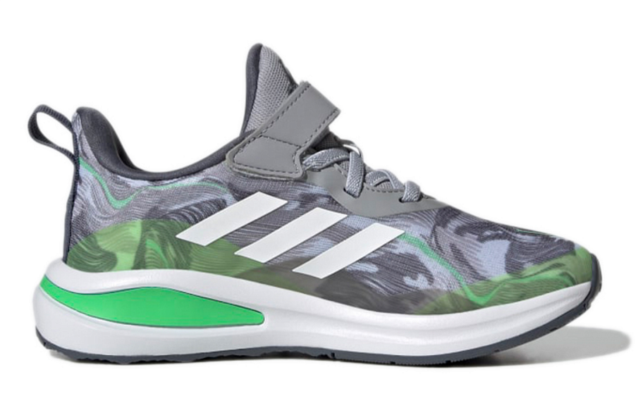 Фото № 2 с приближением к товару «‎adidas Fortarun Elastic Lace K Comfortable Wear Resistant Running Shoes K GreyGreen»