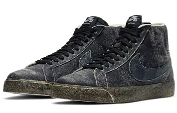 Nike Blazer mid Skate shoes Faded Black - 5