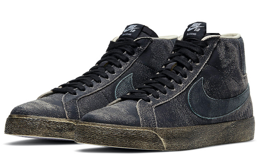 Фото № 3 с приближением к товару «‎Nike Blazer mid Skate shoes Faded Black»