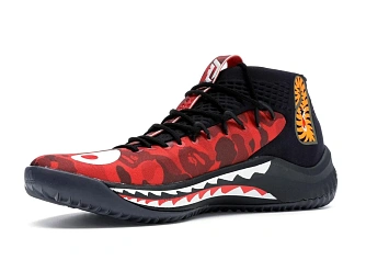 adidas Dame 4 A Bathing Ape Red - 2