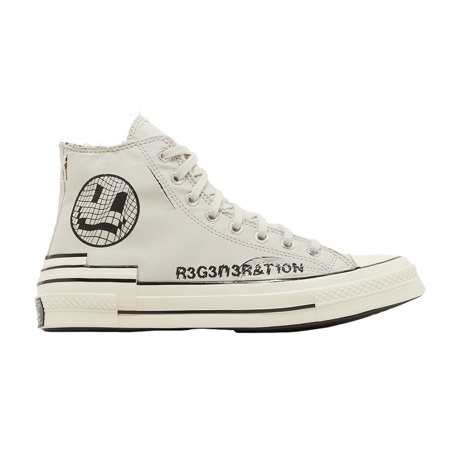 Фото № 1 с приближением к товару «‎Converse Chuck 70 Hacked Heel High Tear Away - Light Bone»