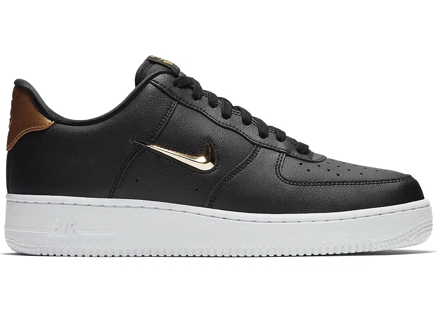 Фото № 1 с приближением к товару «‎Nike Air Force 1 Low Jewel Black Metallic Gold»