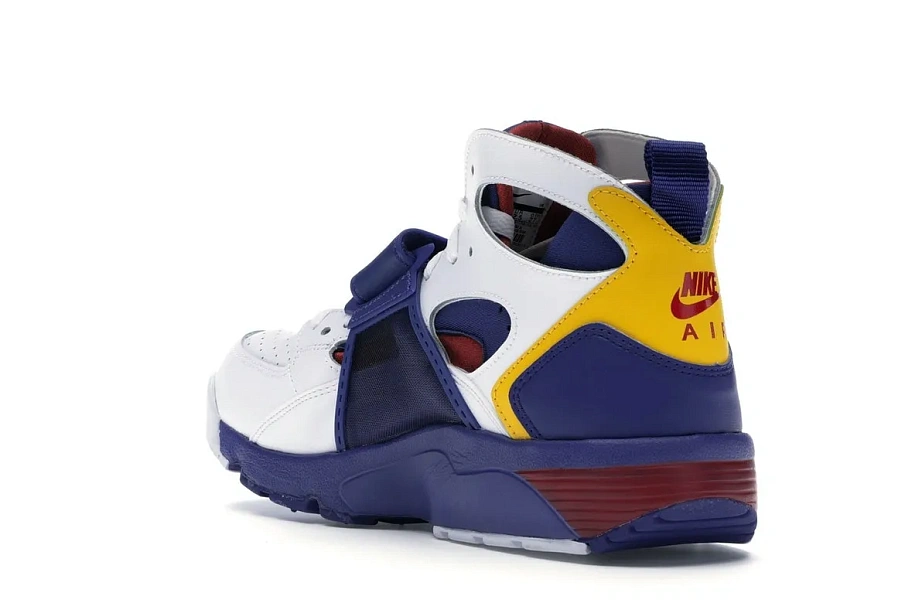 Фото № 6 с приближением к товару «‎Nike Air Trainer Huarache White Regency Purple Amarillo»