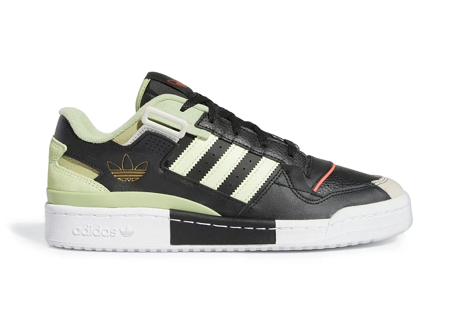 Фото № 1 с приближением к товару «‎adidas Forum Exhibit Low Core Black Almost Lime Magic Lime»