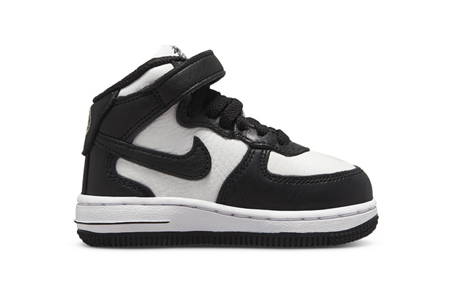 Фото № 2 с приближением к товару «‎Stussy Nike TD Air Force 1 Mid "Black and Light Bone"»