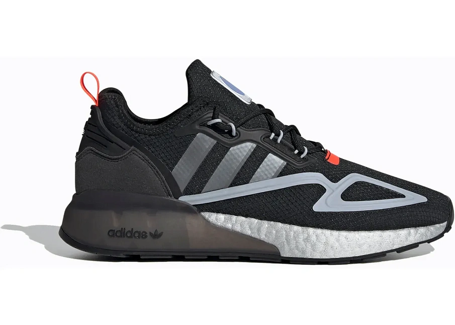 Фото № 1 с приближением к товару «‎adidas ZX 2K Boost Black Halo Silver»