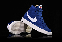 Фото № 2 с приближением к товару «‎Nike Blazer Mid '77 Suede BlueWhite»