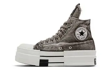 Rick Owens x Converse DRKSHDW DBL DRKSTAR Chuck 70 High Washed Canvas Pack - Concrete - 4