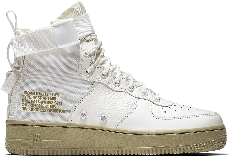 Фото № 1 с приближением к товару «‎Nike SF Air Force 1 Mid Ivory Olive »