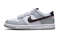 Фото № 1 с приближением к товару «‎Nike GS Dunk Low SE Lottery Skate shoes Grey Fog Light Crimson»