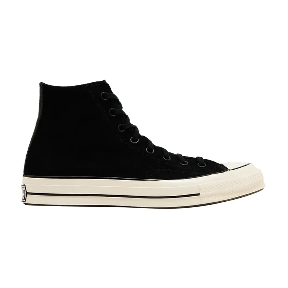 Converse Chuck 70 Suede High Black Egret - 1