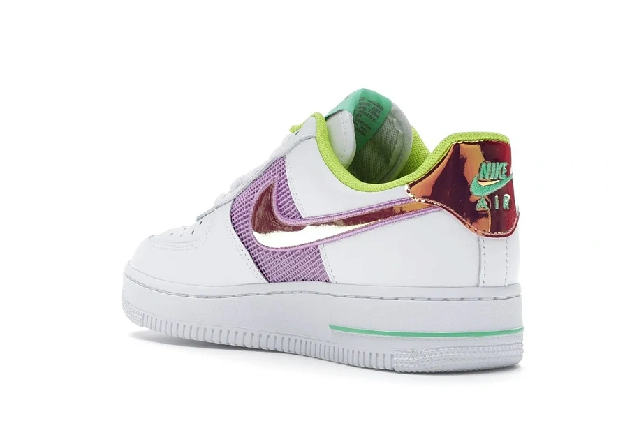 Фото № 6 с приближением к товару «‎Nike Air Force 1 Low White Multi Pastel »