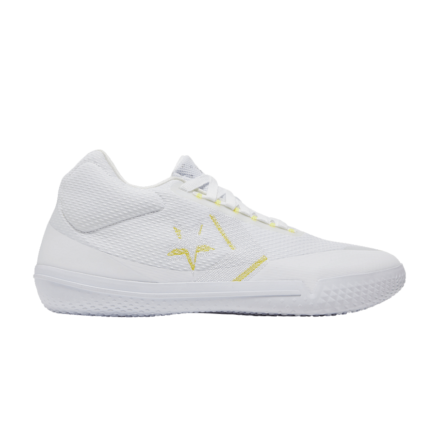 Фото № 1 с приближением к товару «‎Converse All Star BB Evo Mid Hi-Vis Collection - White Fresh Yellow»