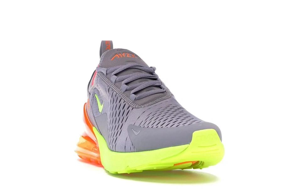 Фото № 3 с приближением к товару «‎Nike Air Max 270 Grey Volt Orange»