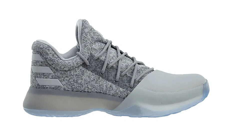 Фото № 1 с приближением к товару «‎adidas Harden Vol. 1 Grey White (Youth)»