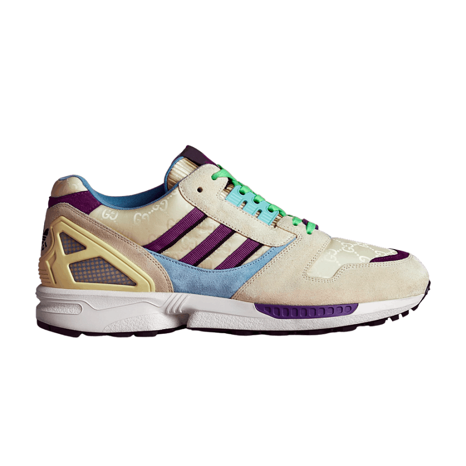 Фото № 1 с приближением к товару «‎Gucci x adidas ZX 8000 Beige GG Monogram (IE2273)»