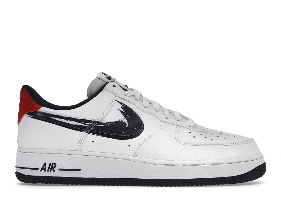 Фото № 1 с приближением к товару «‎Nike Air Force 1 Low Brushstroke White Black»