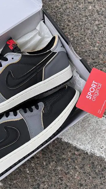 Air Jordan 1 Low OG EX Black Smoke Grey - 4