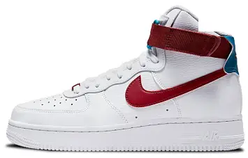 Nike Air Force 1 High Skate Shoes WhiteRedGreen - 1