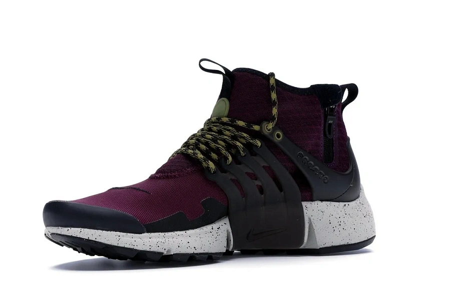 Фото № 2 с приближением к товару «‎Nike Air Presto Mid Utility Bordeaux»