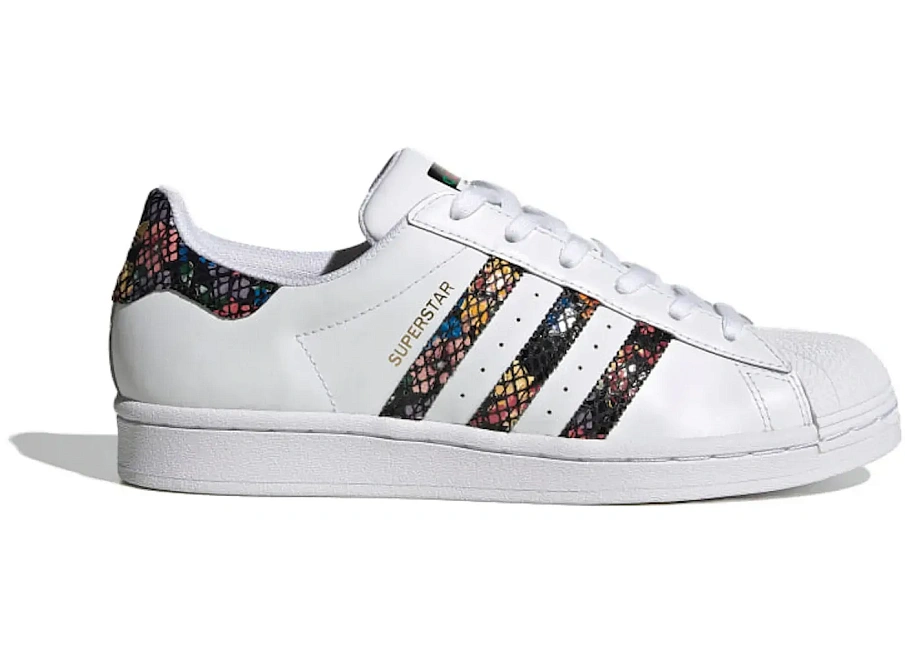 Фото № 1 с приближением к товару «‎adidas Superstar Floral Twist Stripes »