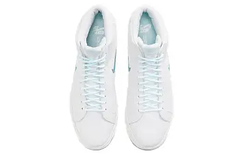 Nike Sb Zoom Blazer Mid Premium Skate Shoes White Glacier Ice - 5