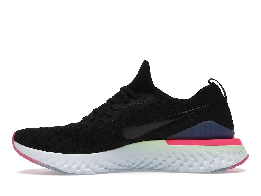 Фото № 3 с приближением к товару «‎Nike Epic React Flyknit 2 Black Sapphire Hyper Pink»