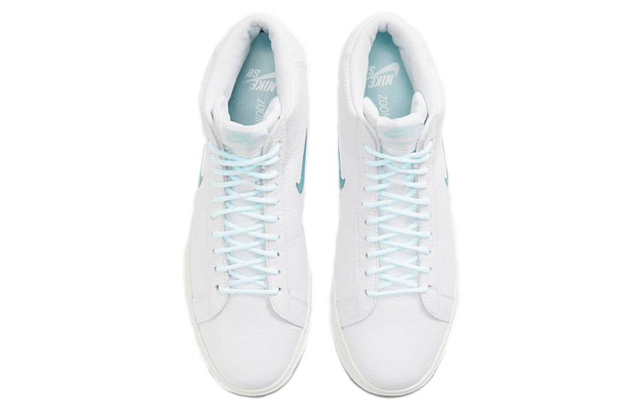 Фото № 4 с приближением к товару «‎Nike Sb Zoom Blazer Mid Premium Skate Shoes White Glacier Ice»