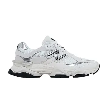 New Balance 9060 White Black Metallic Silver - 1