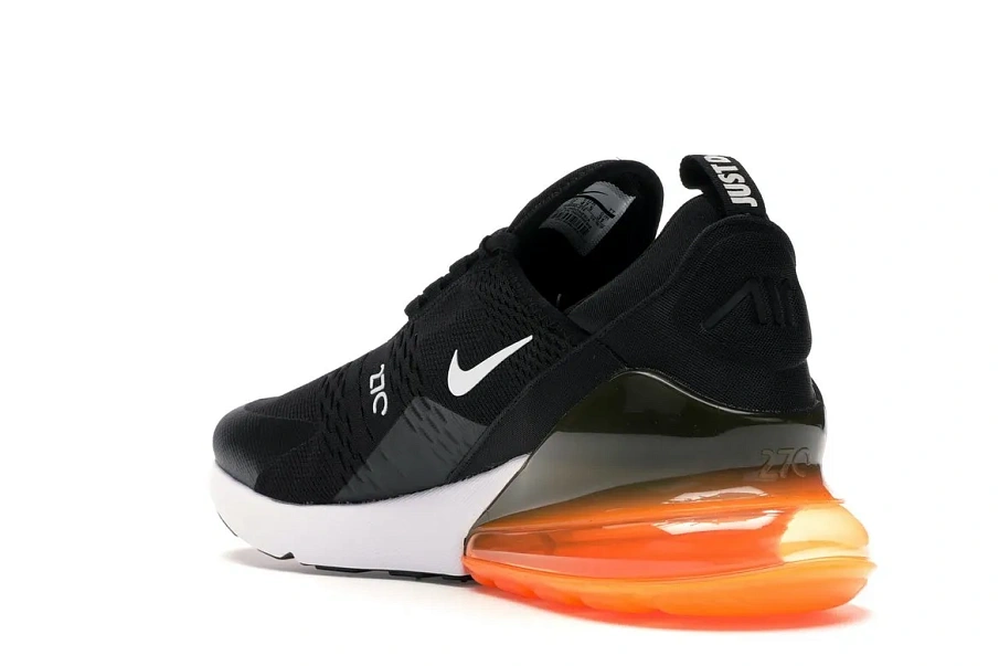 Фото № 5 с приближением к товару «‎Nike Air Max 270 Black White Total Orange»