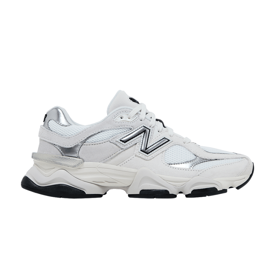 Фото № 1 с приближением к товару «‎New Balance 9060 White Black Metallic Silver»