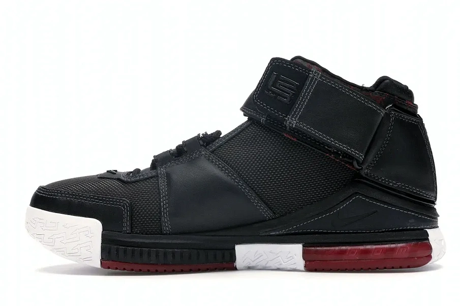 Фото № 3 с приближением к товару «‎Nike LeBron Zoom 2 Black Crimson»