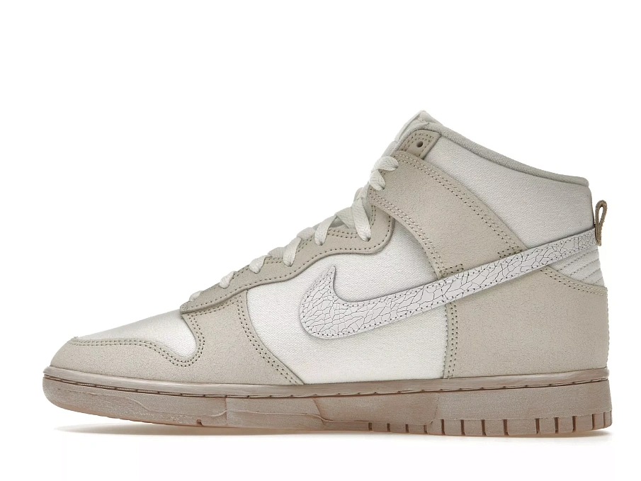 Фото № 6 с приближением к товару «‎Nike Dunk High Retro PRM Cracked Leather Swoosh»