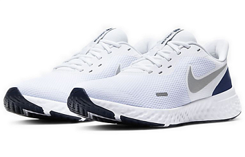  Nike REVOLUTION 5 Running shoes WhiteSilver - 4