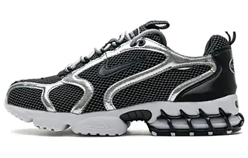 Stussy X Nike Air Zoom Spiridon Cg 2 Sports Casual Shoes Pure PlatinumBlack-White (CU1854-001) - 1