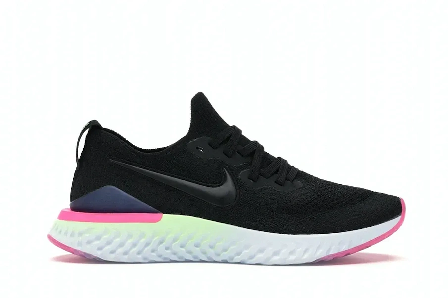 Фото № 1 с приближением к товару «‎Nike Epic React Flyknit 2 Black Sapphire Hyper Pink »
