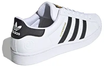 adidas originals Superstar Vegan BlackWhiteGold - 5