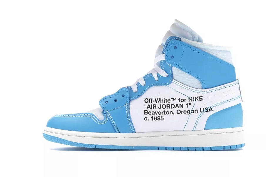 Фото № 4 с приближением к товару «‎Jordan 1 Retro High Off-White University Blue»