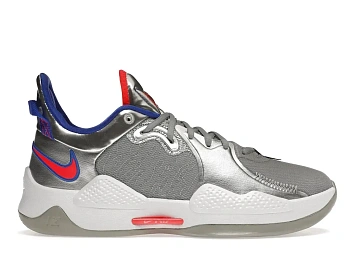 Nike PG 5 Clippers Metallic Silver - 1