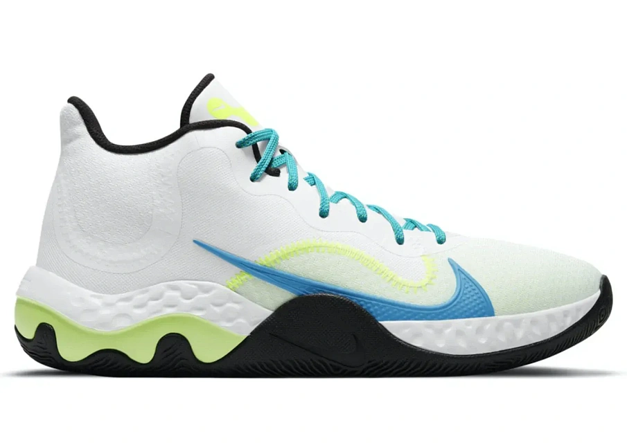 Фото № 1 с приближением к товару «‎Nike Renew Elevate White Volt Light Blue Fury»