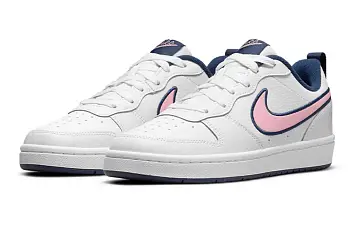 Nike Court Borough Low 2 SE1 (GS) WhiteBluePink (DB3090-100) - 4