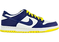 Фото № 1 с приближением к товару «‎Nike Dunk Low White Wicked Purple Vibrant Yellow »