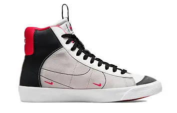 (GS) Nike Blazer Mid '77 SE D Sneakers BlackWhiteRed - 3