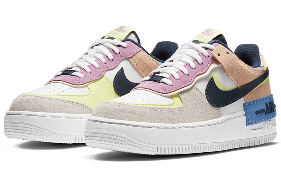 Фото № 3 с приближением к товару «‎Nike Air Force 1 Shadow Wmns BlackYellowPink»
