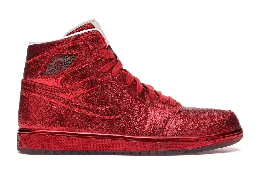 Фото № 1 с приближением к товару «‎Jordan 1 Retro Legends of Summer Red Glitter»