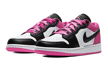 Nike Air Jordan 1 Low SE GS Black Active Fuchsia - 5